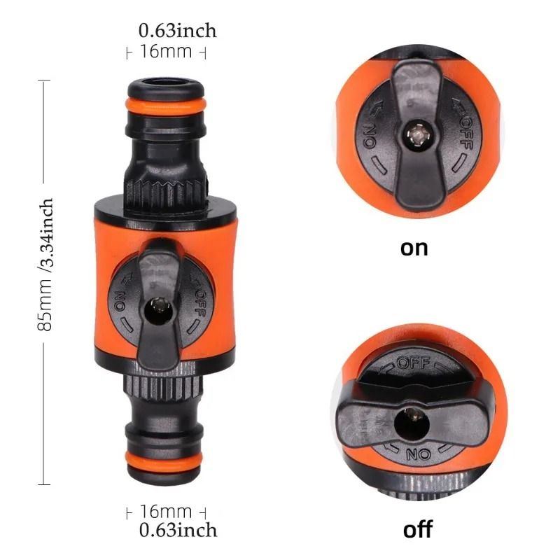 Hose Shut Off Valve Quick Joint 16 mm