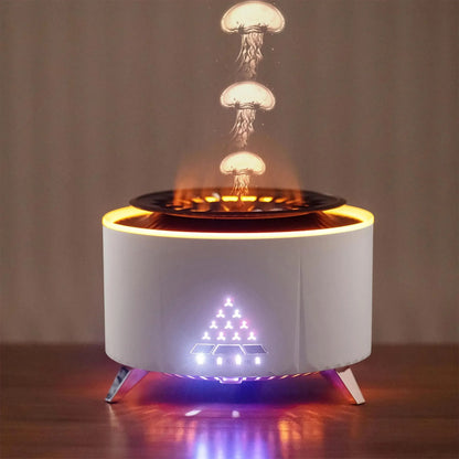 Jellyfish mist aromatherapy diffuser 350 ml ultrasonic volcano night light
