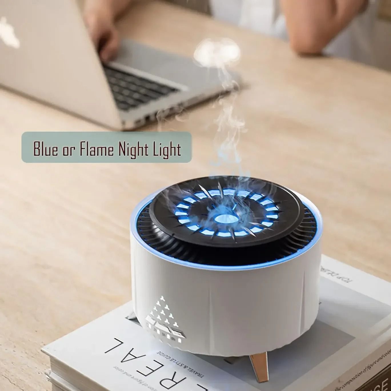Jellyfish mist aromatherapy diffuser 350 ml ultrasonic volcano night light
