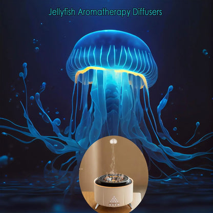 Jellyfish mist aromatherapy diffuser 350 ml ultrasonic volcano night light