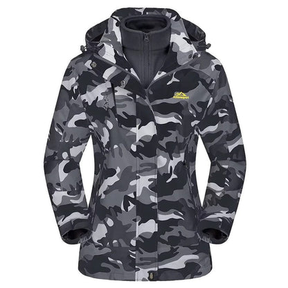 TACVASEN 3in1 waterproof fleece jacket women rain ski parka