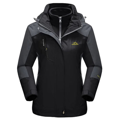 TACVASEN 3in1 waterproof fleece jacket women rain ski parka