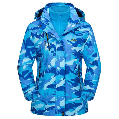 TACVASEN 3in1 waterproof fleece jacket women rain ski parka