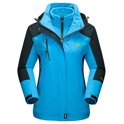 TACVASEN 3in1 waterproof fleece jacket women rain ski parka