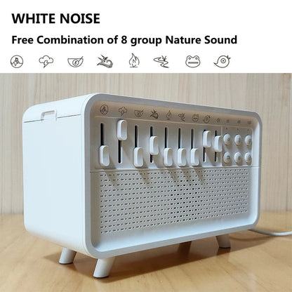Bluetooth White Noise Machine With Aroma Diffuser Humidifier And Night Light