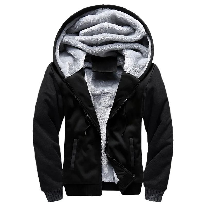 Mens Camouflage Winter Jacket With Fleece Lining And Hood