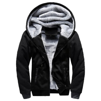 Mens Camouflage Winter Jacket With Fleece Lining And Hood