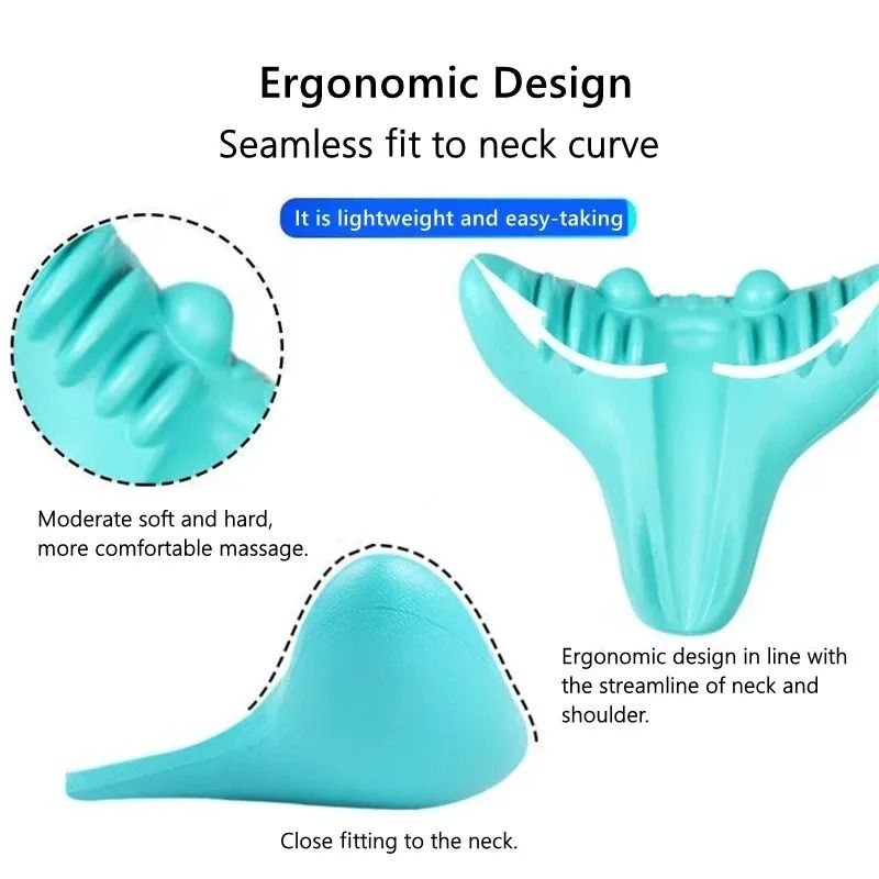 Neck And Shoulder Relaxer Cervical Traction Pillow For Pain Relief And Posture Support