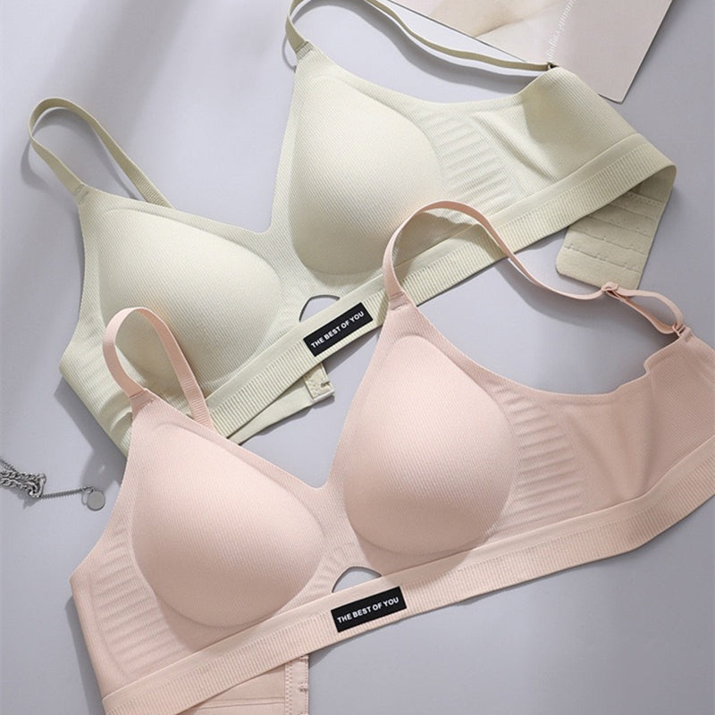 Wireless Sports Bra for Women Seamless Soft Support Comfort Bra