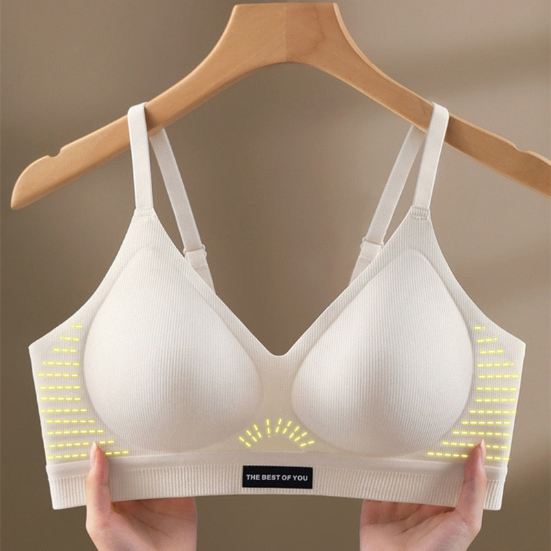 Wireless Sports Bra for Women Seamless Soft Support Comfort Bra