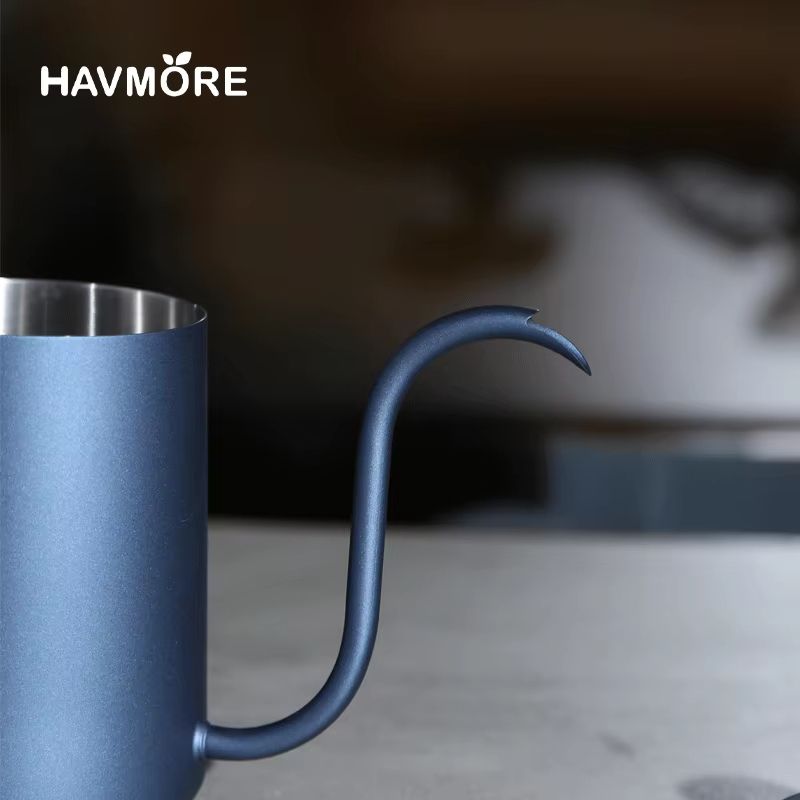 304 Stainless Steel Gooseneck Coffee Kettle – 20.29oz Pour Over Espresso Maker for Barista Brewing
