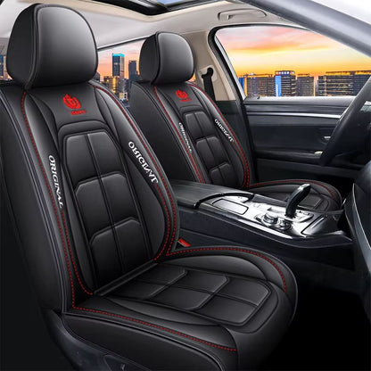 Full Leather Car Seat Cushion, All Inclusive Seat Cover, Driver's or Passenger Seat Cover, All Season Universal Pad