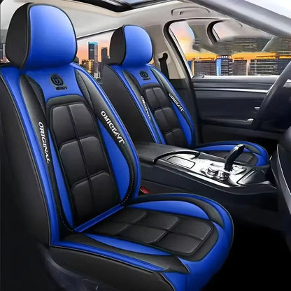 Full Leather Car Seat Cushion, All Inclusive Seat Cover, Driver's or Passenger Seat Cover, All Season Universal Pad