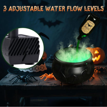 Halloween Black Wizard Bowl Magic, Floating Potion Bottle Diffuser, Indoor Home Bar, Party Horror Ghost Props Decoration