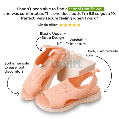 Washable Slingback Orthopedic Slide Sport Sandals – Comfortable Mesh Sandals for Women