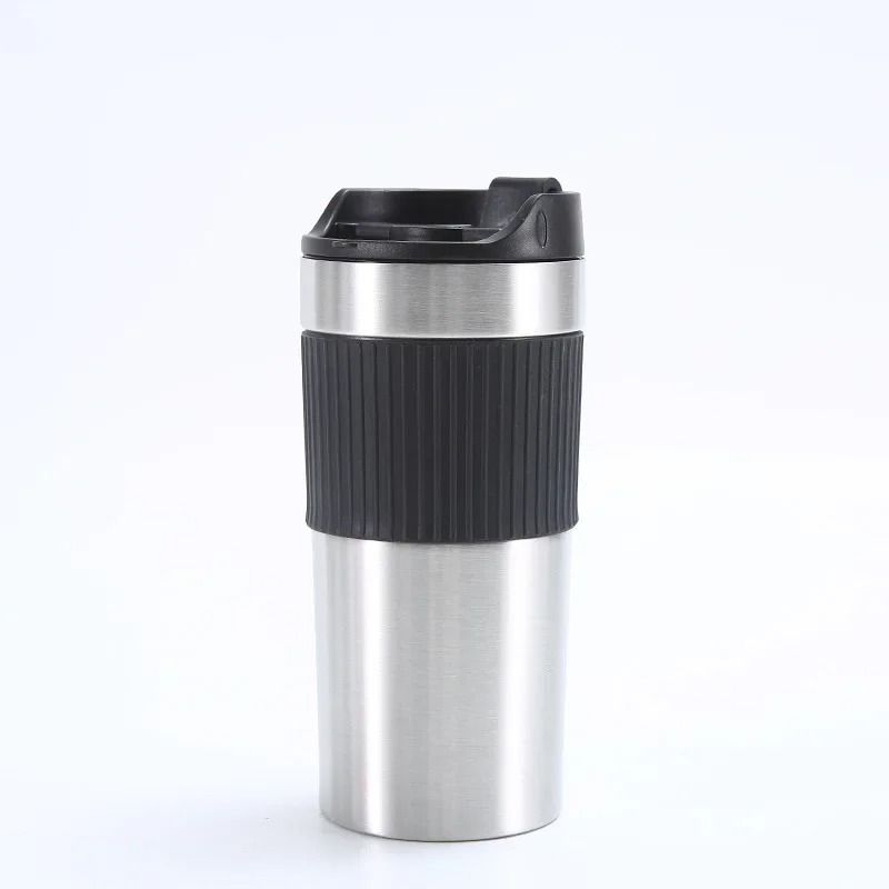 Portable French Press Coffee Maker Travel Mug with Double Wall Insulated Vacuum Design