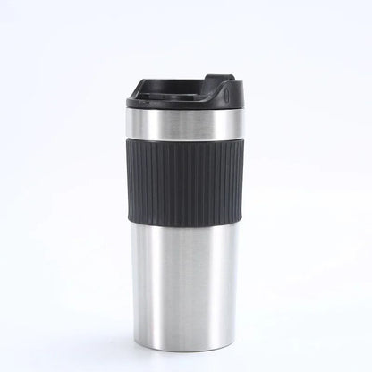 Portable French Press Coffee Maker Travel Mug with Double Wall Insulated Vacuum Design