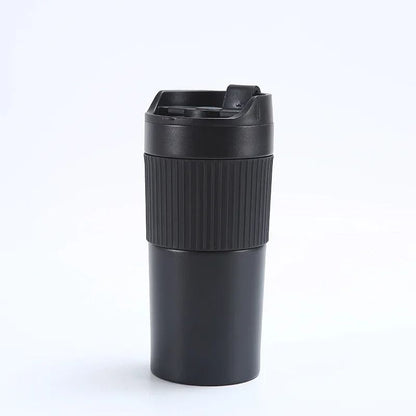 Portable French Press Coffee Maker Travel Mug with Double Wall Insulated Vacuum Design