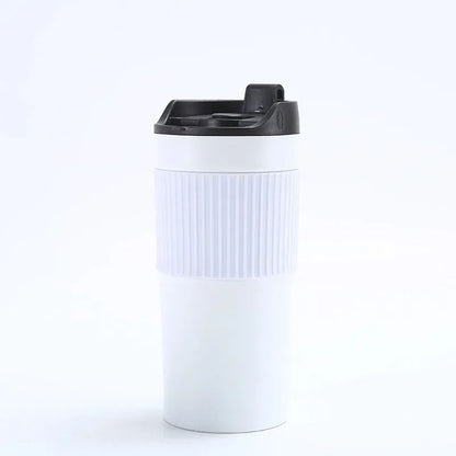 Portable French Press Coffee Maker Travel Mug with Double Wall Insulated Vacuum Design
