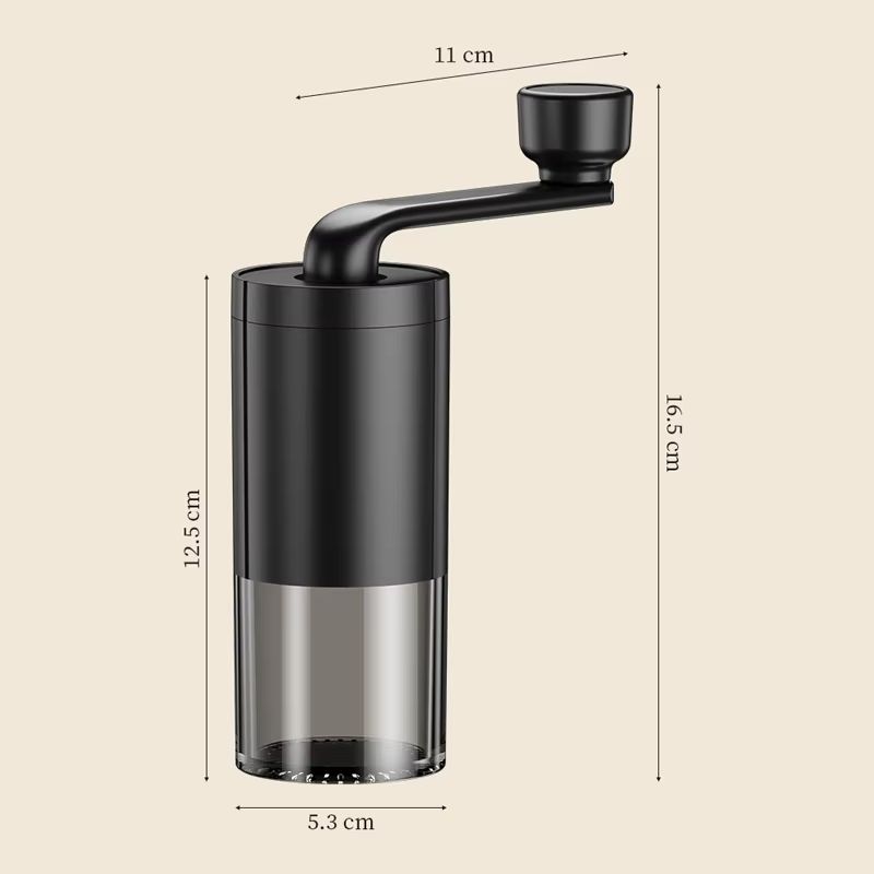 Portable Manual Coffee Grinder with Adjustable Hand Crank – Travel-Friendly Bean Grinder for Home and Outdoors