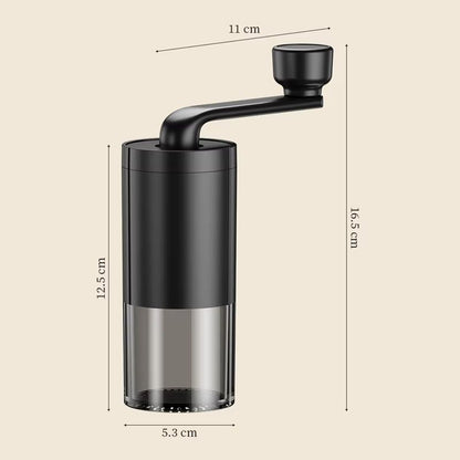 Portable Manual Coffee Grinder with Adjustable Hand Crank – Travel-Friendly Bean Grinder for Home and Outdoors