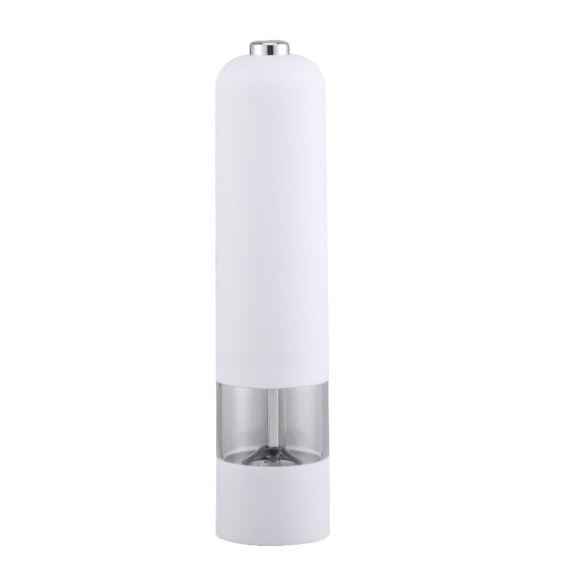 Electric Salt Pepper Grinder, One Handed Operation, Stainless Steel Spice Mill with LED Light, Adjustable Coarsenes