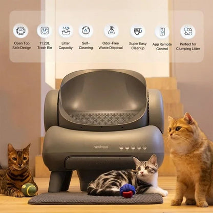 Neakasa M1 Large Self Cleaning Cat Litter Box with App Control and Odor Eliminator