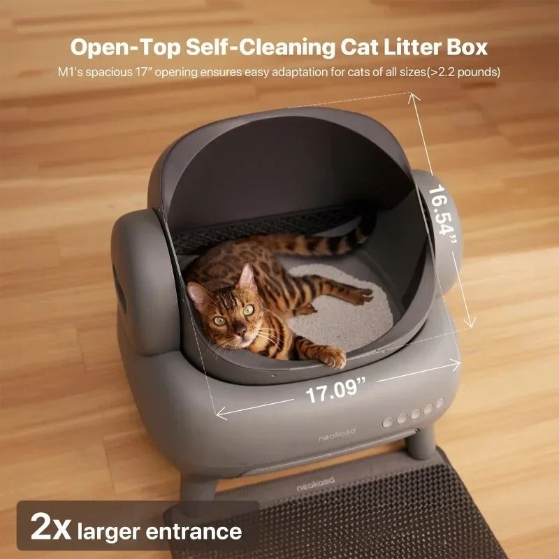 Neakasa M1 Large Self Cleaning Cat Litter Box with App Control and Odor Eliminator