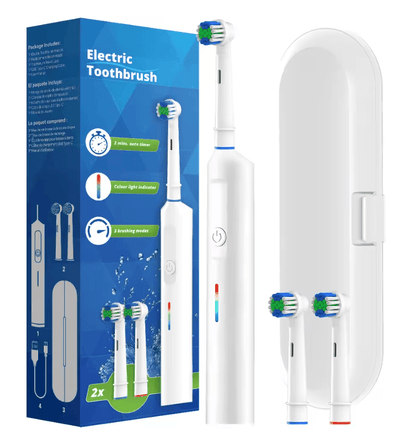 Rechargeable Electric Toothbrush with Rotating Brush Head Compatible with Oral B