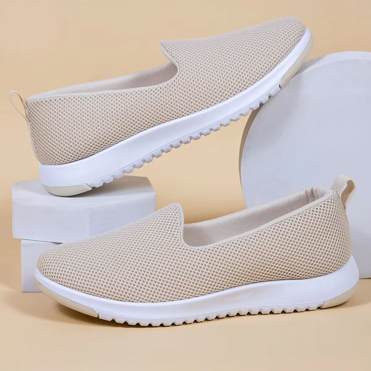 Women's Breathable Mesh Summer Sneakers – Lightweight Casual Shoes