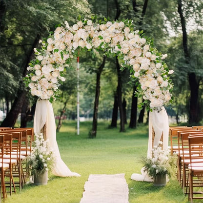 39.37in DIY Silk Flower Wall Artificial Peonies & Roses for Wedding Decor