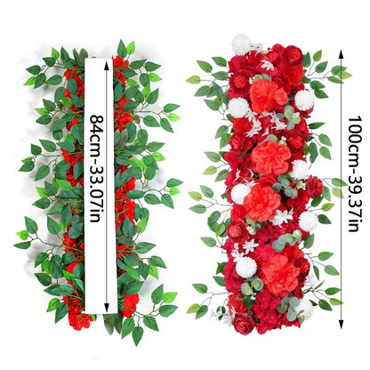 39.37in DIY Silk Flower Wall Artificial Peonies & Roses for Wedding Decor