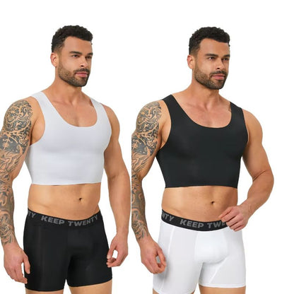 Men's Seamless Shaping Vest – Slim Fit Compression Undershirt for Comfort & Confidence