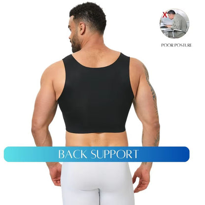 Men's Seamless Shaping Vest – Slim Fit Compression Undershirt for Comfort & Confidence