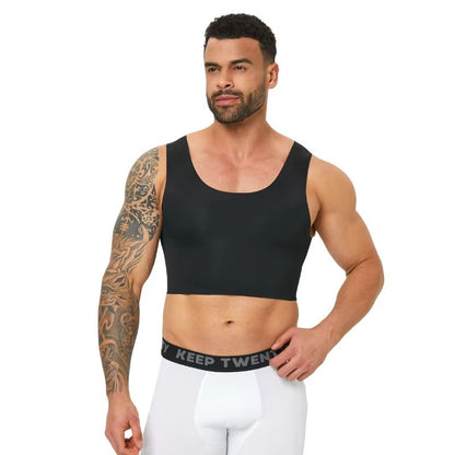Men's Seamless Shaping Vest – Slim Fit Compression Undershirt for Comfort & Confidence