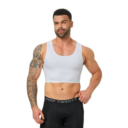 Men's Seamless Shaping Vest – Slim Fit Compression Undershirt for Comfort & Confidence