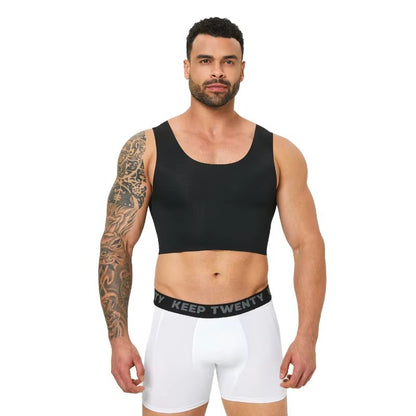 Men's Seamless Shaping Vest – Slim Fit Compression Undershirt for Comfort & Confidence
