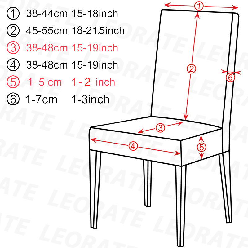 Universal Elastic Chair Covers, Stretchable Slipcovers for Dining Room Chairs, Living Room Office, Machine Washable