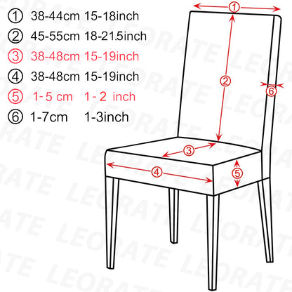 Universal Elastic Chair Covers, Stretchable Slipcovers for Dining Room Chairs, Living Room Office, Machine Washable