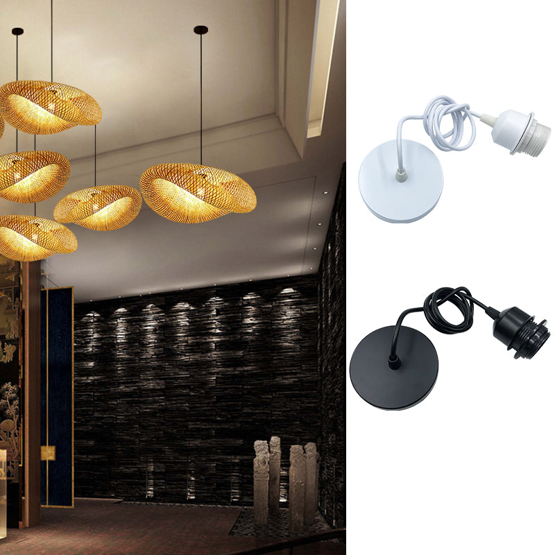 Vintage E27 Hanging Lamp Holder with 1m/1.5m Wire, Ceiling Pendant Light Socket Base for DIY Chandelier & Hanging Light