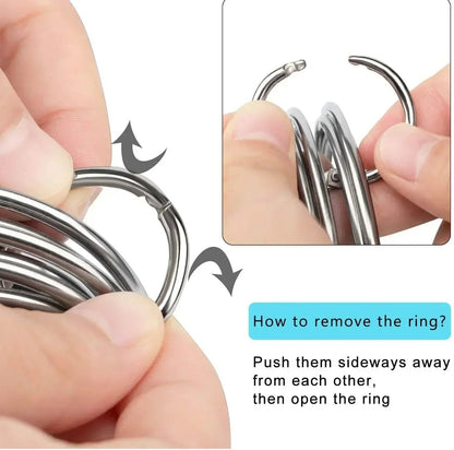 5 Piece Round Stainless Steel Biscuit Cutter Set with Handle