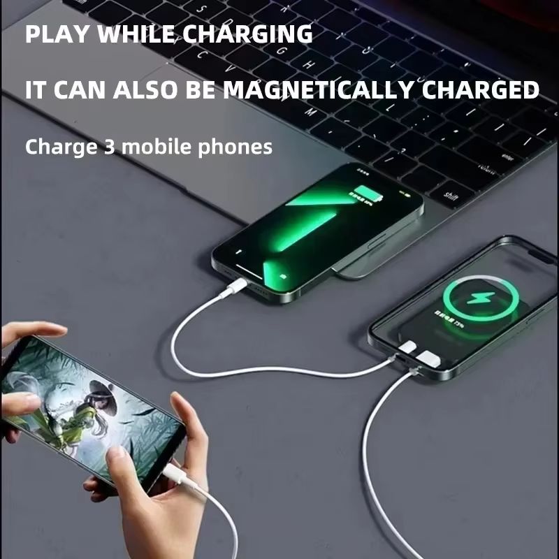 20000mAh Magnetic Power Bank – Wireless Fast Charger for iPhone, Samsung & Huawei