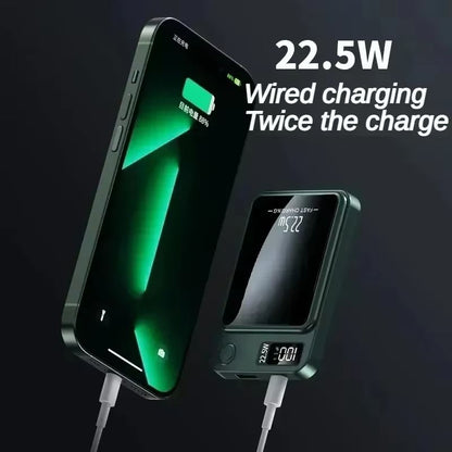 20000mAh Magnetic Power Bank – Wireless Fast Charger for iPhone, Samsung & Huawei