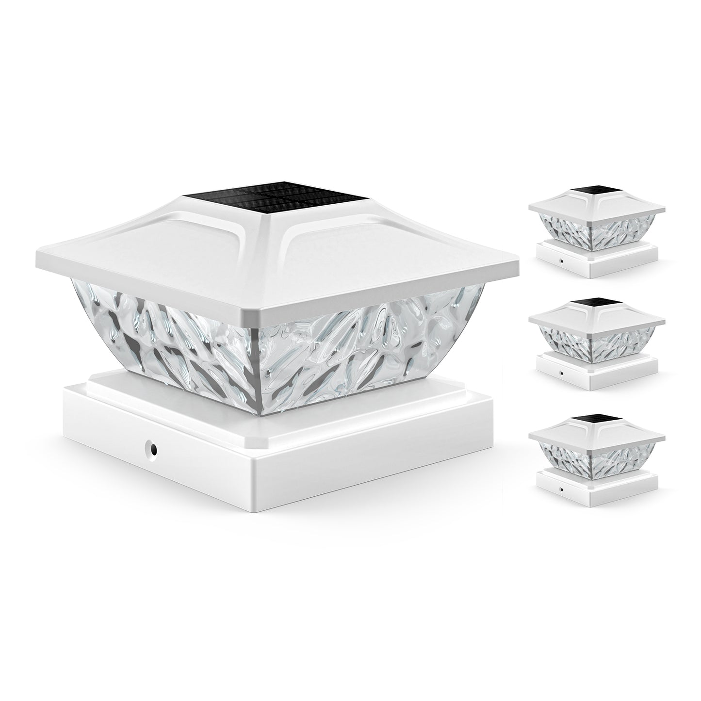 2 Mode Solar Powered Deck Lights for Fence Posts & Garden Pathways
