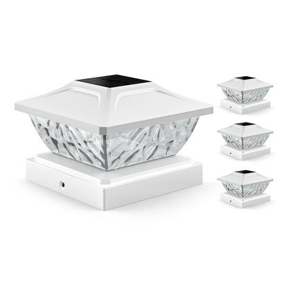 2 Mode Solar Powered Deck Lights for Fence Posts & Garden Pathways