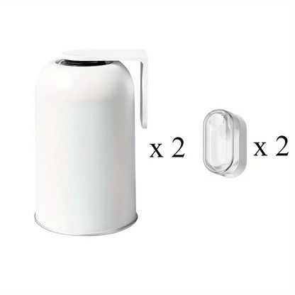 Magnetic 304 Stainless Steel Mouthwash Cup, Non-Perforated Toothbrush Holder Set, Toiletries Storage Box