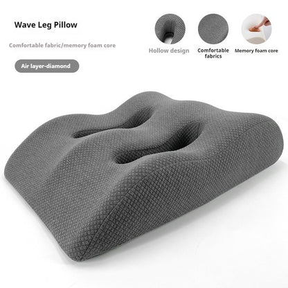 Ergonomic Memory Foam Leg Pillow, Foot Raiser Cushion, Stress Relief Support, Body Pillow for Pregnant Comfort