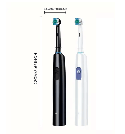 ProClean Rotary Electric Toothbrush Rechargeable with 8 Soft Brush Heads