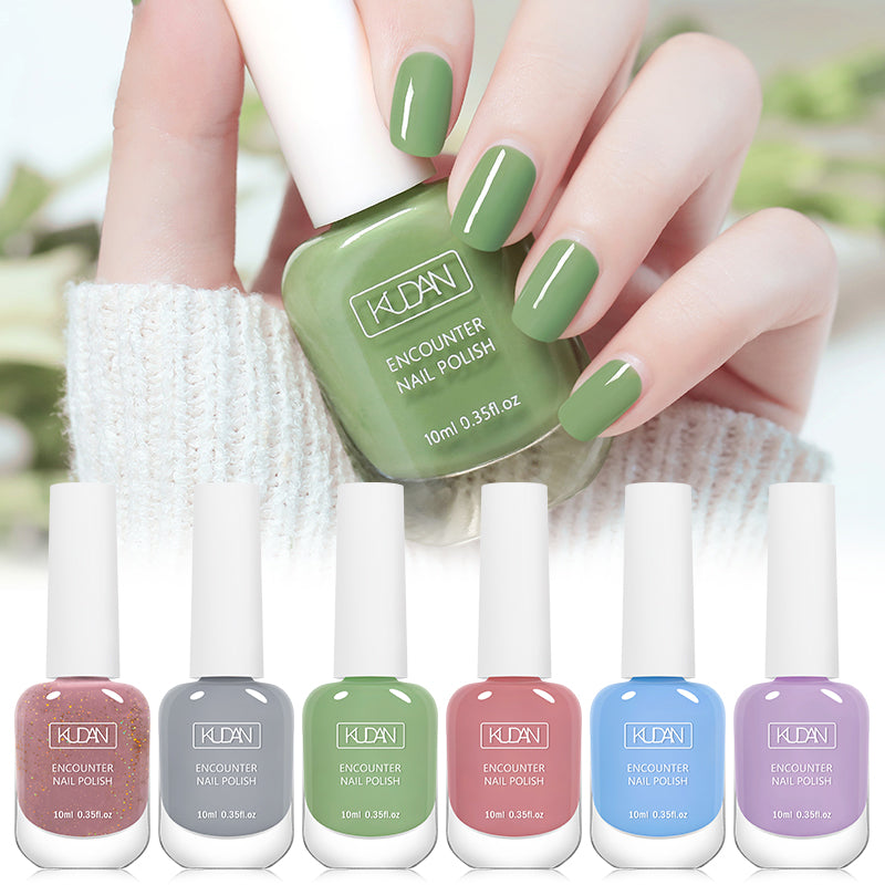 6Pcs Water-Based Nail Polish Set, 10ml Nude Red Pink Peel-Off Nail Art, Air-Dry Polish Kit for Manicure