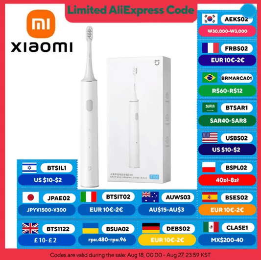 Xiaomi Mijia T300 Smart Sonic Electric Toothbrush Waterproof Whitening Brush